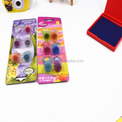 China Toy Lovely Mini Kids Funny Educational Toy Inking Finger Ring Stamp for sale