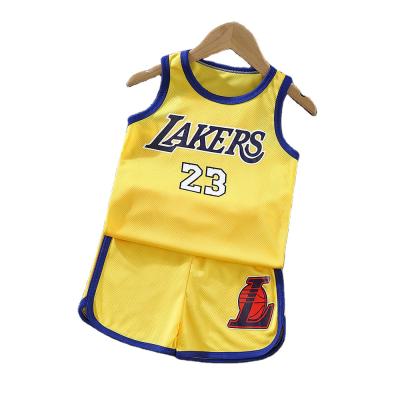 China Custom Smart Casual Kids Printed Sublimation Jersey Kids Basketball Sets Kids Sports Suit for sale