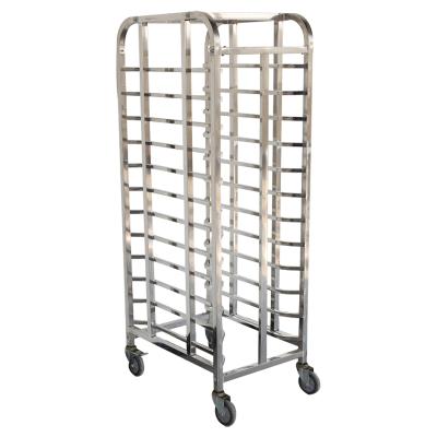 China 2021 Commercial Resturant Kitchen Equipment Factory Manufacturing Trolley For Trays Stainless Steel Bakery Racks / Bread Tray Trolley for sale