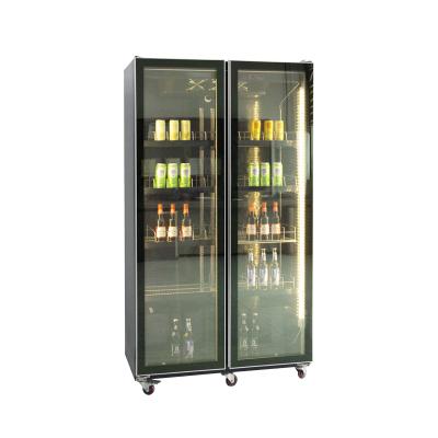 China Single-temperature Supermarket Beverage Commercial Refrigeration Glass Door Display Freezer for sale