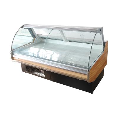 China 2021 Single-temperature Supermarket Store Fresh Meat Deli Refrigerator Display Cooling Freezer for sale