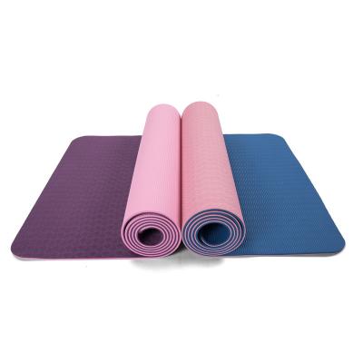 China 2022 Hot Selling Anti Slip Durable Washable Raincoats Organic Luxury Anti Slip Keep Health Eco-friendly 6mm Travel Tape Yoga Mat for sale