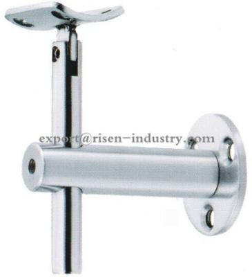 China Handrail bracket rail to wall connector RS327, material stainless steel, finishing satin mirror for sale