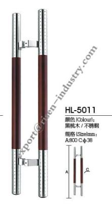 China Stainless steel door handle HL5011, dia38 X 800 for sale