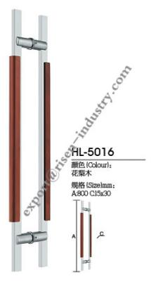 China Stainless steel door handle HL5016, dia15 X30 X 800 for sale