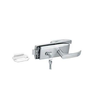 China Glass door locks LC-040, stainless steel 304 plate, finishing satin or mirror for sale