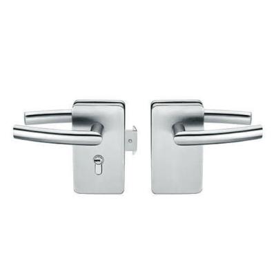 China Glass door locks LC-031, stainless steel 304 plate, finishing satin or mirror for sale