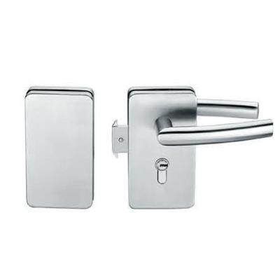 China Glass door locks LC-032, stainless steel 304 plate, finishing satin or mirror for sale