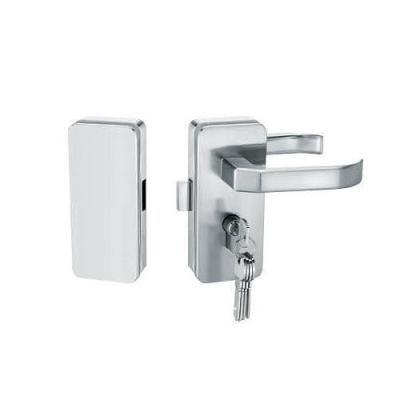 China Glass door locks LC-035, stainless steel 304 plate, finishing satin or mirror for sale