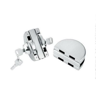 China Glass door locks LC-001, stainless steel 304 plate, finishing satin or mirror for sale