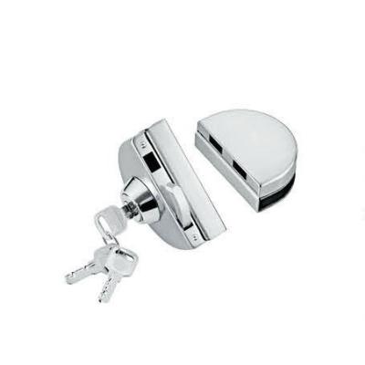 China Glass door locks LC-002, stainless steel 304 plate, finishing satin or mirror for sale