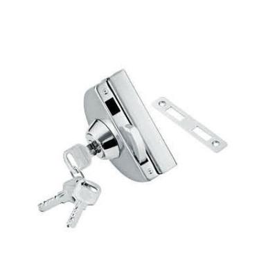 China Glass door locks LC-002A, stainless steel 304 plate, finishing satin or mirror for sale