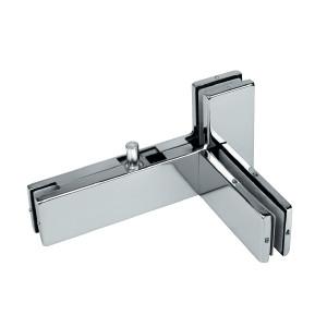 China Glass Patch Fitting A-040L, Material aluminium, steel, stainless steel, finishing satin, mirror en venta