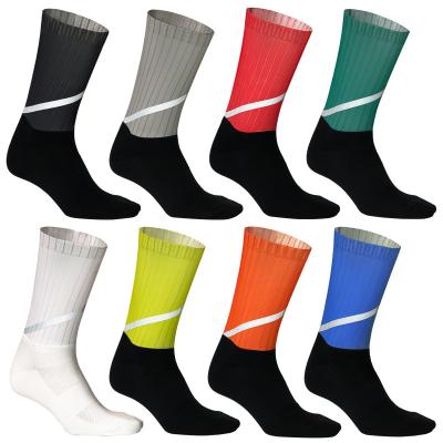 China Breathable High Quality Custom Recycling Socks Men's Road Sublimation Printing Recycling Socks Coolmax Recycling Socks for sale