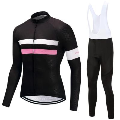 China Anti-UV Breathable Long Sleeve Cycling Tank Top Set For Autumn Spring Pro Bicycle Clothes for sale