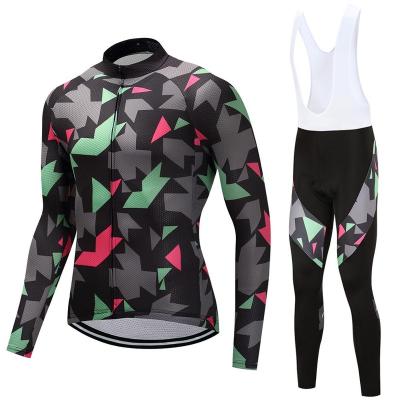 China Clothing Manufacturer Long Sleeve Bike Tank Top Anti-UV Wholesale Cycling Pants Set Sports Wear for sale