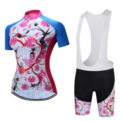 China High Quality Anti-UV Outdoor Cycling Mountain Road Cycling Jersey Women Customized Sports Cycling Clothing Set Bicycle Wear for sale