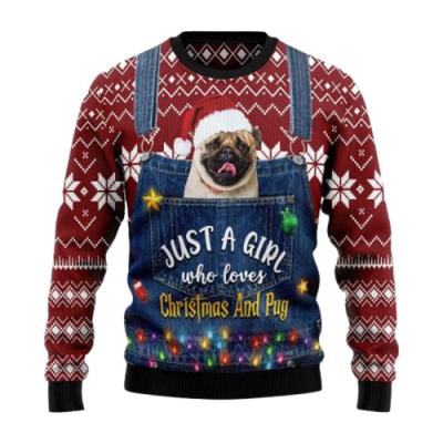 China Wholesale Custom Anti-Wrinkle Christmas Pattern Sweater Winter Knitted Long Sleeve Christmas Sweater Warm Holiday Christmas Sweater for sale