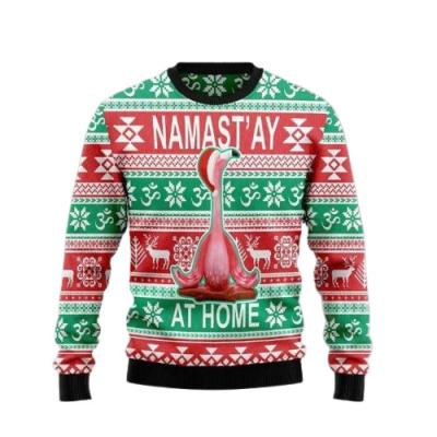 China Funny Knitting Christmas Jumper Family Xmas Sweater Anti-Wrinkle Winter Christmas Custom Sweater Patterns Crew Neck Pullover For Men for sale