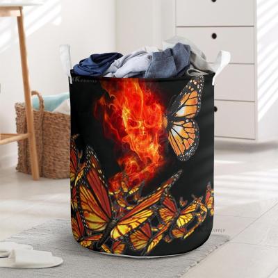 China Home Custom Storage Basket For Family Folding Laundry Bag Storage Bag Portable Foldable Laundry Basket Laundry Hamper With Handle for sale