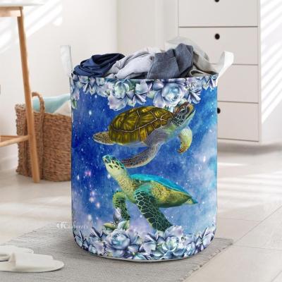 China Amazon Hot Sale Home Waterproof Portable Laundry Basket Folding Bathroom Folding Bag High Quality Dirty Cloth Storage Basket for sale