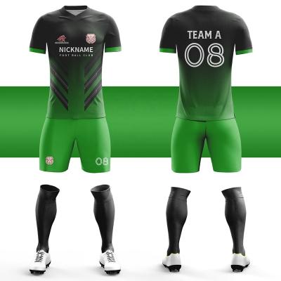 China Custom Men's Soccer Training Wear Uniforms OEM Logo Football Jerseys Kits Football Jersey Sets Sportswear Set For Teams SOJ006 for sale