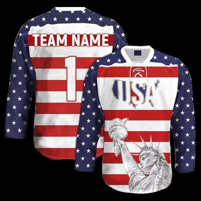 China High Quality Sublimation Embroidered OEM Training Custom Sportswear HOC001 Comfortable Breathable Logo Hockey Practice Jersey Men Ice Hockey Tank Top for sale