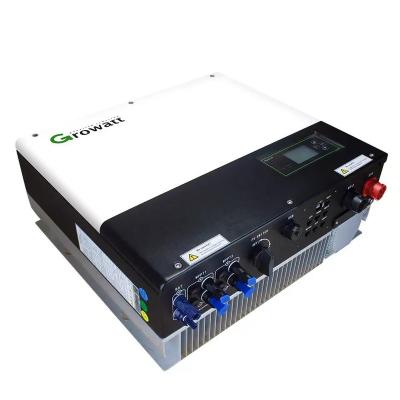 China Growatt Hybrid On/Off Grid SPH 5kw 3 Phase With High Voltage Lithium Battery Solar Inverter 505/453/198mm for sale