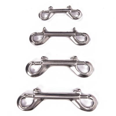 China Stainless Steel Aluminum Egg Scuba Diving Quick Link Carabiner Double Ended Snap Bolt 65mm 90mm 100mm Hook Clip 110mm for sale