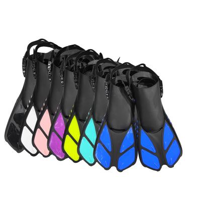 China PVC frog shoes adult fins with adjustable buckles open heels designed for snorkeling scuba diving for sale