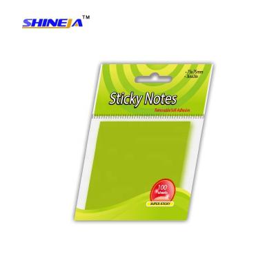 China Wholesale Colorful Self Adhesive Memo Pad Self Adhesive Sticky Notes for School and Office for sale