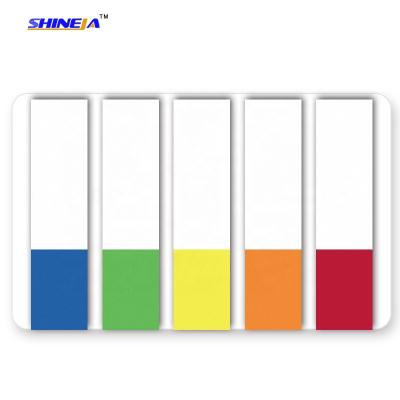 China Good quality neon self-adhesive color matched plastic sticky notes film index in PET material for sale