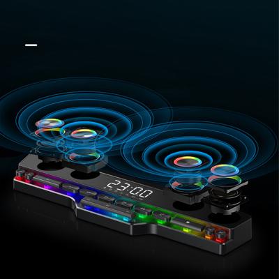 China Private High Fidelity Yes New Computer Speakers RGB Surround Sound Bar Party Speaker RGB Light Wireless BT Speakers for sale