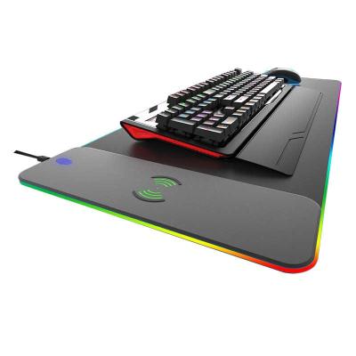 China Anti-Slip Promotion Mouse Pad Manufacturers Offer RGB LED Backlit Gaming Mouse Pad for sale