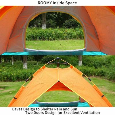 China Portable Waterproof Automatic Quick Open Outdoor Camping Tent UV Protection 3-4 Person for sale