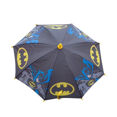 China Modern Outdoor Kids Movie Hero Bat Man Custom Design Light Rain Umbrella For Boy for sale