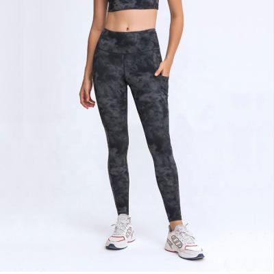 China Breathable 2022 New Design Women Exercise Pants High Waist Yoga Pants With Pocket for sale