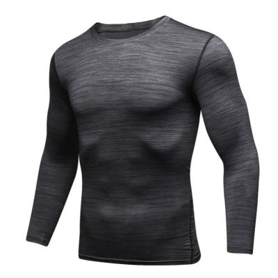 China Spandex Round Solid Curve Cotton Anti-Wrinkle Neck Gym Tee Bottom Side Split Fitness Men's T-shirt for sale