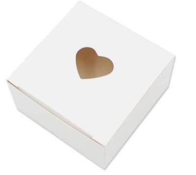 China Recyclable White Paper Recyclable Gift Boxes Small Boxes With Heart Shape For Wrapping Party Treat Wedding Craft Favor for sale