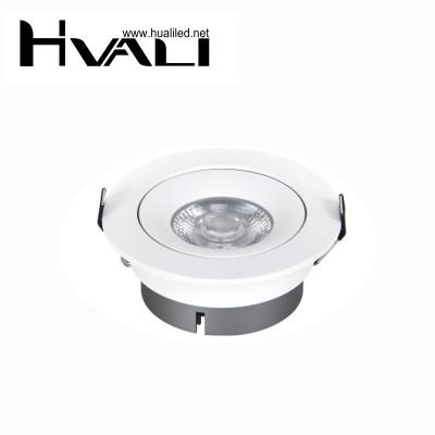 China Modern HUALI l LED Downlight 1000 Lumens Dimmable 120V Recessed Ceiling Round White Trim Adjustable Panel Pot Light for sale