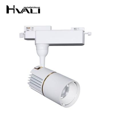 China Modern HUALI Modern  Aluminum  High Lumen Ra90  COB Spotlight   25W 35W 45W   Commercial Led Track Light for sale