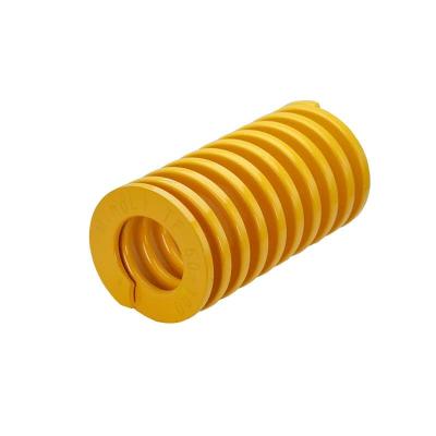 China Helix In Stock Alloy Steel Very Light Load Compression Injection Mold Die Spring 8*20/8*25/8*30/8*35 Yellow for sale