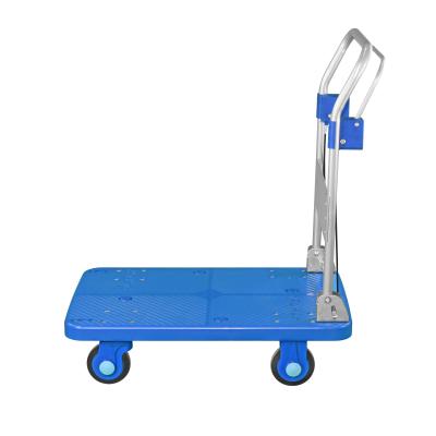 China Best New Selling Longevity Foldable Ease of Use Heavy Platform Cart Design Platform Trucks with Hand Brakes PLA250N-SS-DX for sale