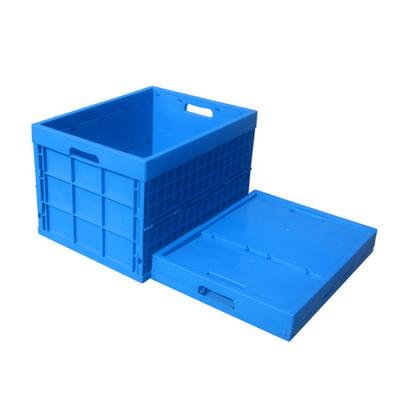 China Brand New Solid Box Box Storage Dividers Machines Crates Shop Plastic Folding Mobile Crate LX765850W for sale