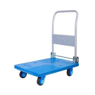 China Ease of Use Foldable Factory Longevity Platform Supplier Material Handing Folding Platform Trolley Folding Hand Medium Serving Trolley PLA150N-DX for sale