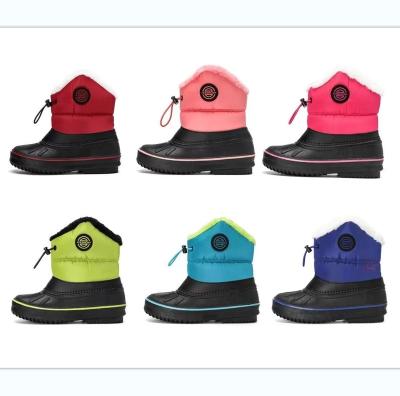 China Waterproof Shoe Designer Children Shoes Waterproof Platform Child Non-slip Boots Warm Cotton Amazon Children Snow Boots for sale