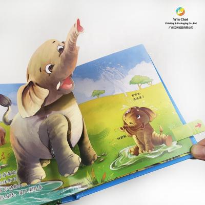 China paper & Custom Educational Cardboard ODM Animal Paper 3d Pop Up Children Book Printing for sale