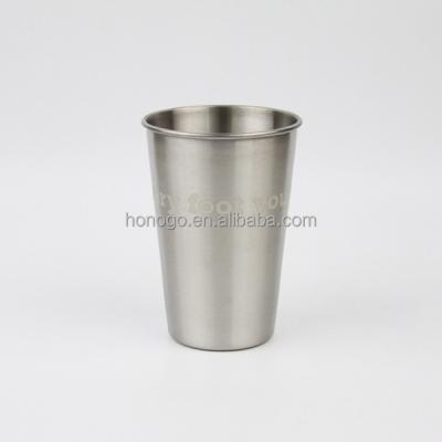 China Sustainable wholesale yongkang 16 oz 18oz 304 stainless steel reusable party cup pint cups for sale