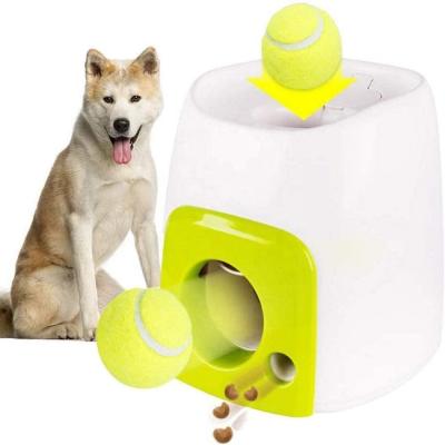 China Dog Maker Attractive Training Pet Toy Dispensing Reward Interactive Tennis Ball Launcher Dog Toy for sale