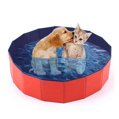 China Hot Selling Viable 60 Folding 80 120CM PVC Indoor And Outdoor Waterproof Portable Dog Grooming Swimming Pool Pet Tub for sale